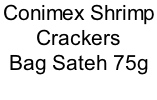 Conimex Shrimp  Crackers  Bag Sateh	75g