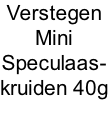 Verstegen  Mini  Speculaas- kruiden	40g