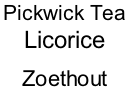 Pickwick Tea  Licorice Zoethout